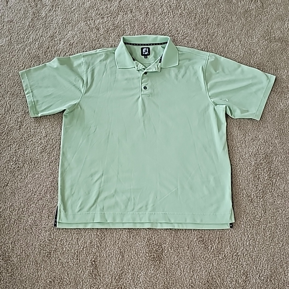 FootJoy Mens Golf Polo Green Size Large
